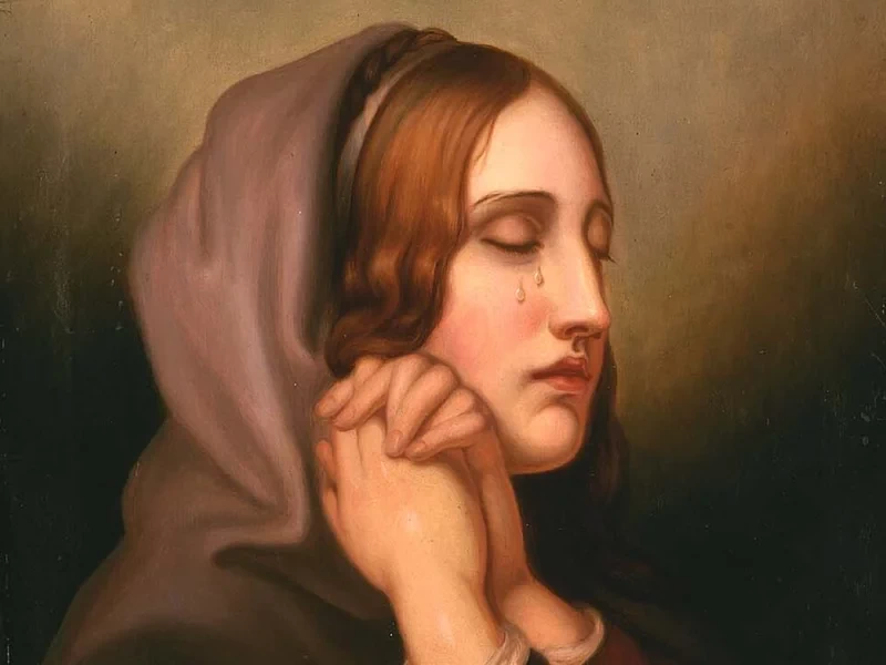 1827-Mary Jane Peale - Perla del dolore, 1855